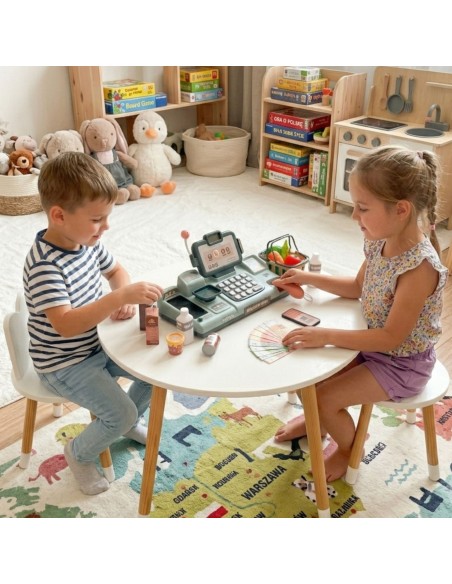 WOOPIE Kinderkasse mit Mikrofon und Zubehör