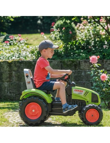 FALK pedalinis traktorius Claas su priekabėle vaikams nuo 3 metų