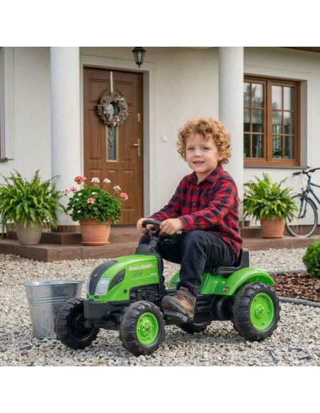FALK Country Farmer Traktorek na Pedały Zielony 2-5 lat z Przyczepką
