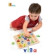 Puzzle Edukacyjne Drewniana Układanka Alfabet Literki Viga Toys