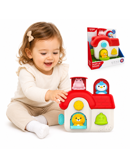 WOOPIE Interactive Pop-Up Animal House Toy 18m+