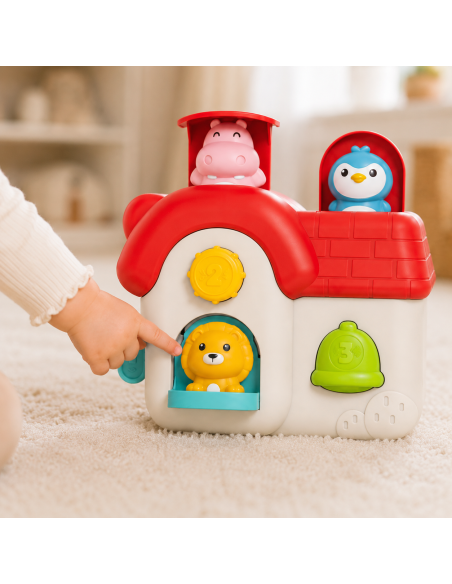 WOOPIE Interactive Pop-Up Animal House Toy 18m+