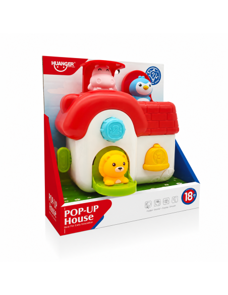 WOOPIE Interactive Pop-Up Animal House Toy 18m+