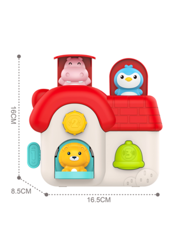 WOOPIE Interactive Pop-Up Animal House Toy 18m+