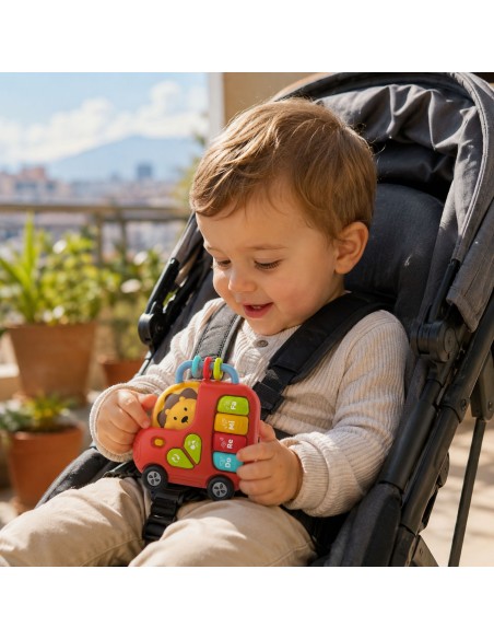 WOOPIE Interaktives Keyboard, Bus mit Löwe, Musikspielzeug 18m+