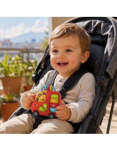 WOOPIE Interaktives Keyboard, Bus mit Löwe, Musikspielzeug 18m+