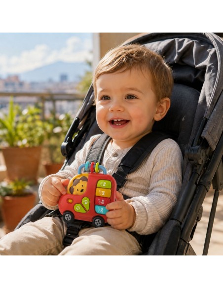 WOOPIE Interaktives Keyboard, Bus mit Löwe, Musikspielzeug 18m+