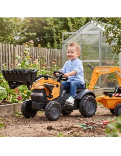 FALK CASE Pedal Tractor with Excavator and Trailer 2-5 years 2