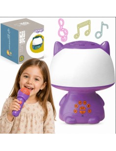 WOOPIE daugiafunkcė RGB lempučių su Bluetooth garsiakalbiu violetinė