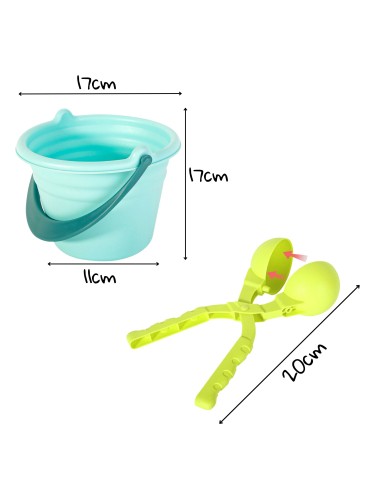 WOOPIE Sandspiel-Set FUN ICE CREAM 15-tlg. Schneeball-Fabrik