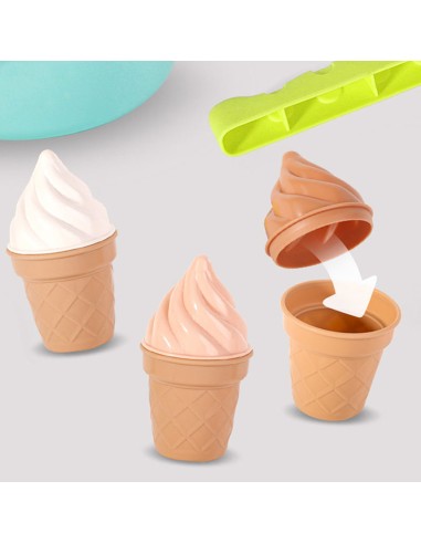 WOOPIE Sandspiel-Set FUN ICE CREAM 15-tlg. Schneeball-Fabrik