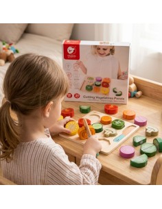 CLASSIC WORLD medinis daržovių pjaustymo rinkinys - edukacinis žaislas 2