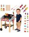 Holzgrill Garten BBQ-Wagen WOOPIE – Küchenset