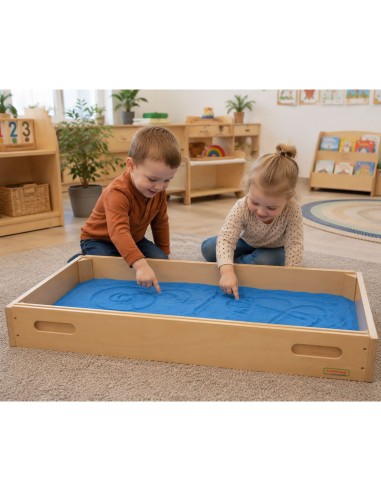 Stačiakampis smėlio padėklas, didelis edukacinis kūrybiškas - Masterkidz