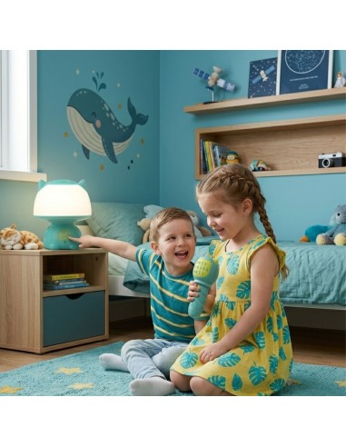 RGB-Lampe mit Bluetooth-Lautsprecher – WOOPIE, Türkis