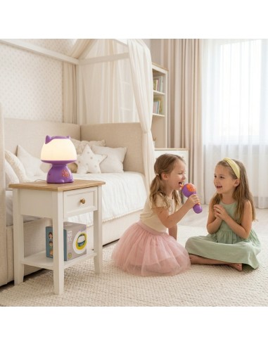 WOOPIE daugiafunkcė RGB lempučių su Bluetooth garsiakalbiu violetinė