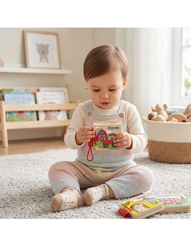 VIGA My First Wooden Book - Perfect for a Gift!