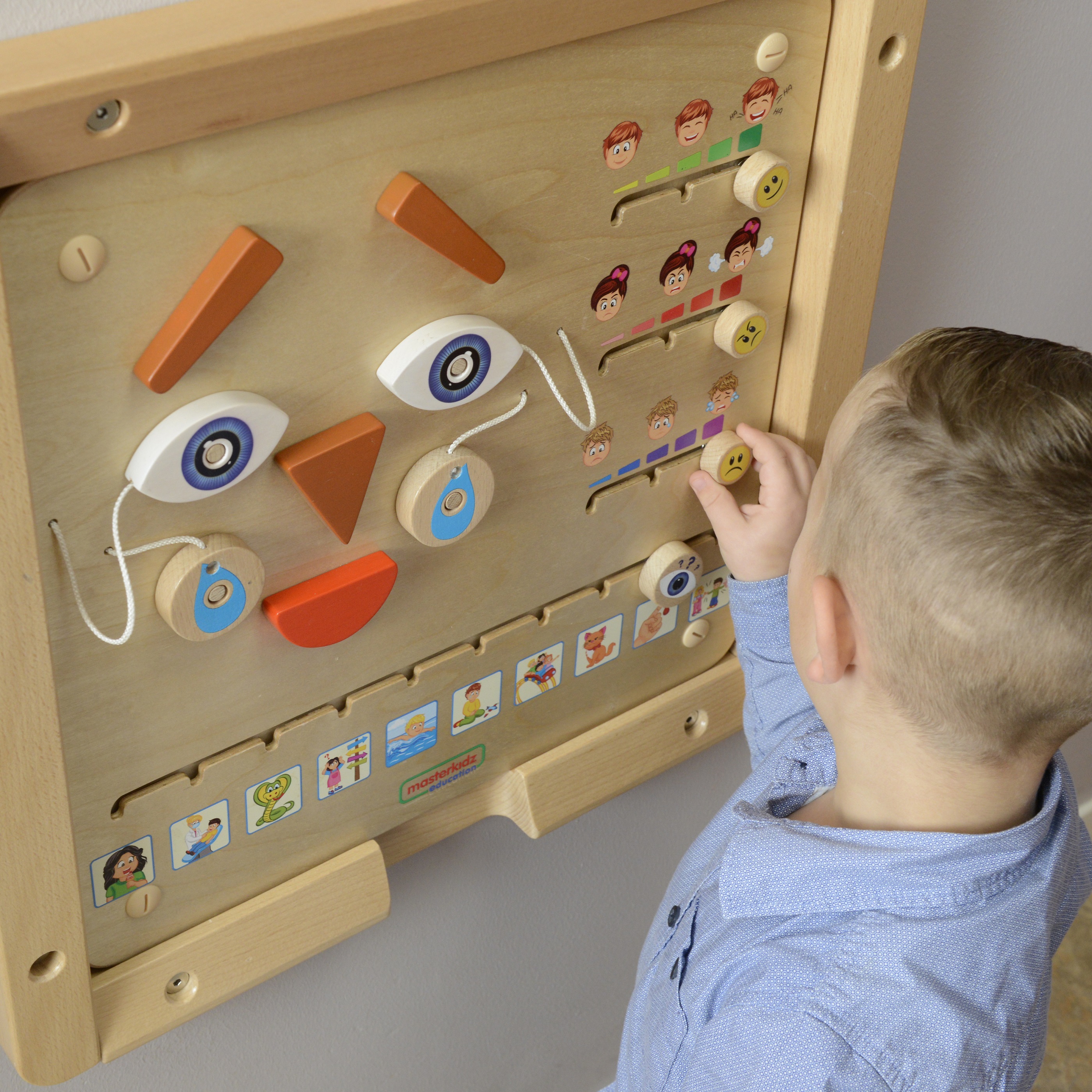 Tablica edukacyjna jak się czujesz? nauka emocji montessori