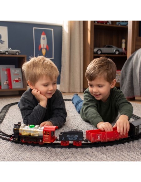 29-element Electric Train WOOPIE - Train with Smoke