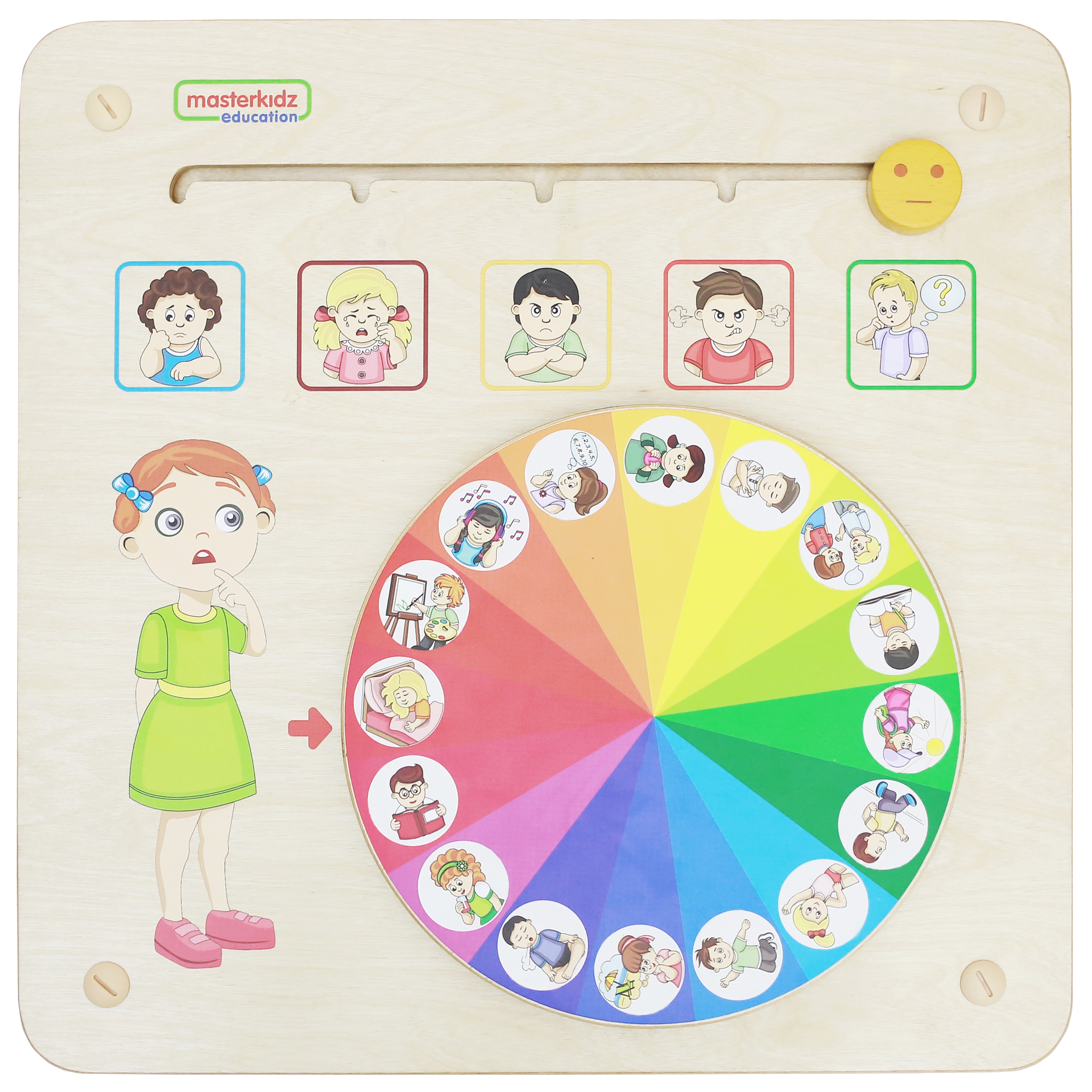 Tablica edukacyjna nauka emocji zarządzanie emocjami montessori