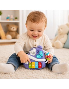 Interaktyvus laivelis „Pianinko“ WOOPIE BABY – Vystymas ir muzika 2