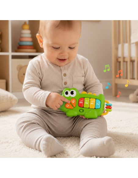 WOOPIE Interaktives Keyboard, Krokodil, Musik-Orgeln 18m+