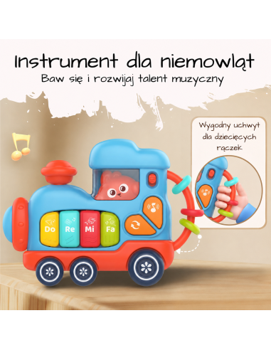 WOOPIE BABY Interaktywna Lokomotywa Pianinko - Rozwój i Muzyka
