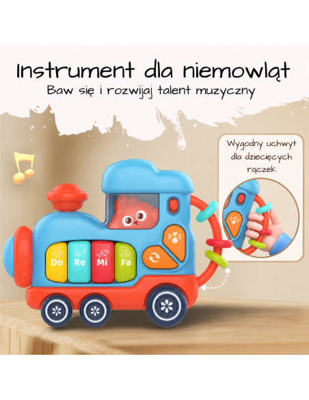 WOOPIE BABY Interaktyvus lokomotyvas pianinėlis – lavinimas ir muzika