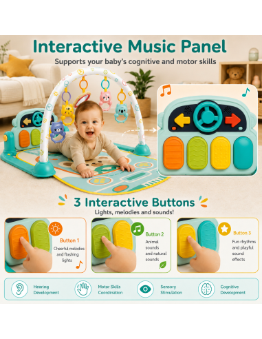 WOOPIE BABY Interaktive Lernmatte mit Pianino – für Babys