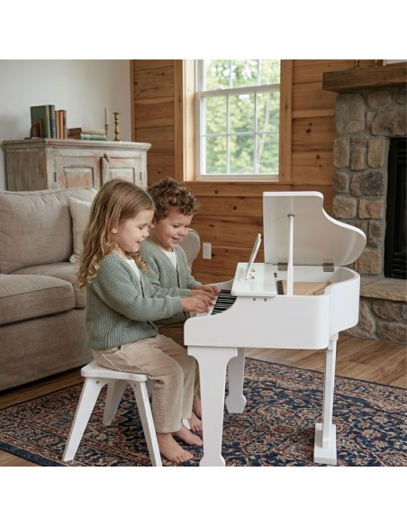 Large Children's Piano with Chair and Book