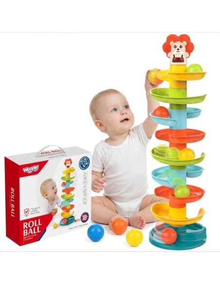 WOOPIE BABY Rutulinių takų trasa Kulodrom Spirale + 6 kamuoliukai - Žaislas vaikams