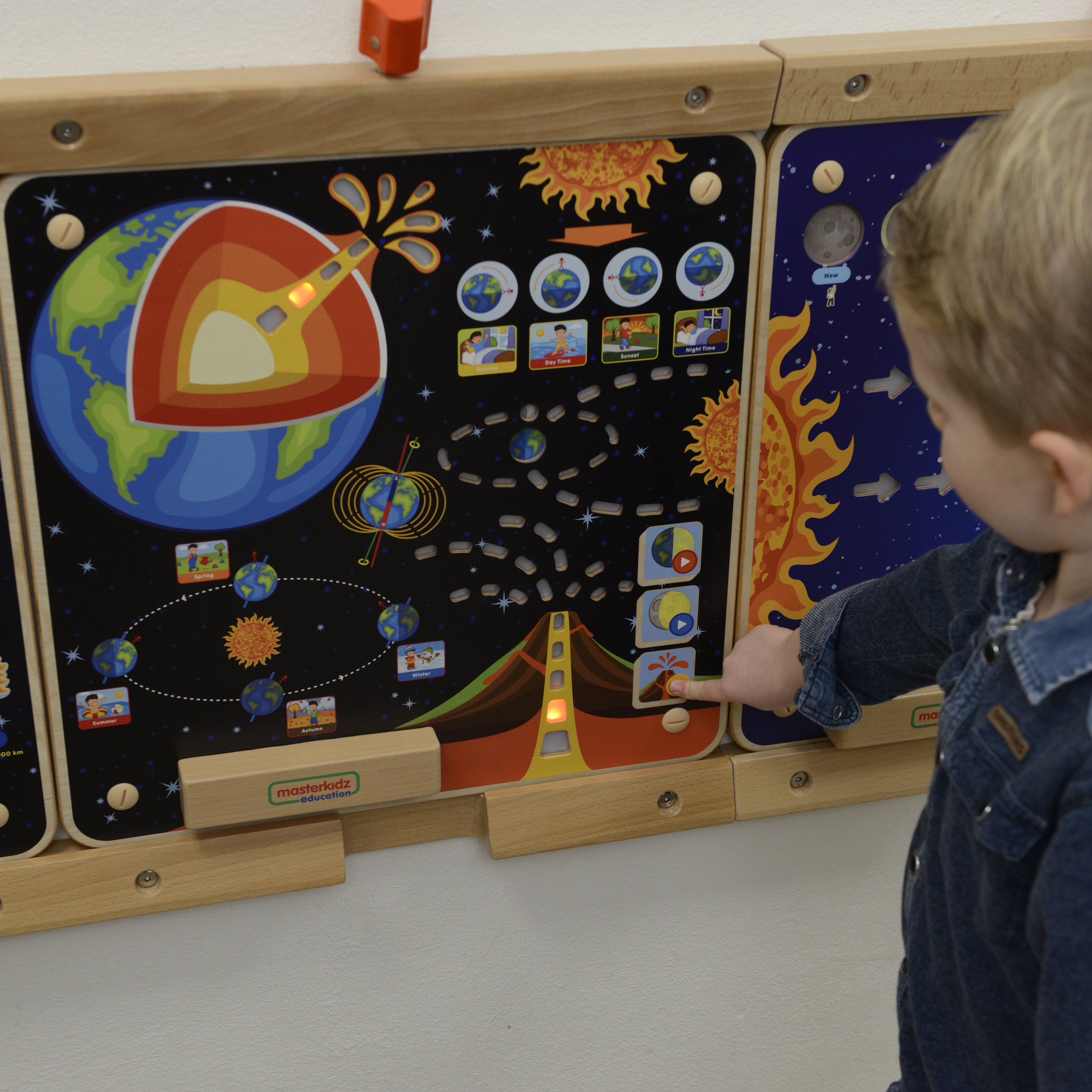 Tablica edukacyjna ziemia montessori