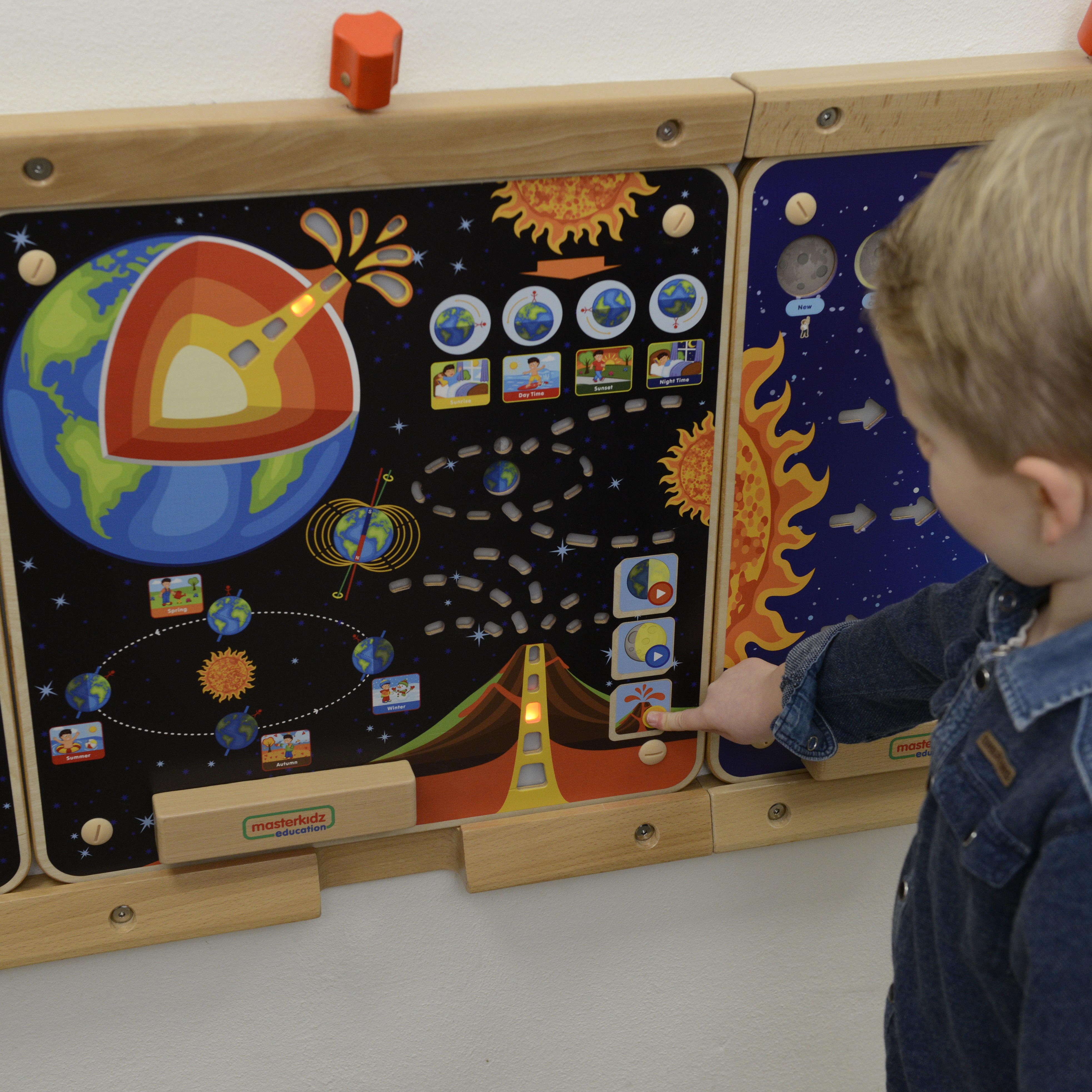 Tablica edukacyjna ziemia montessori