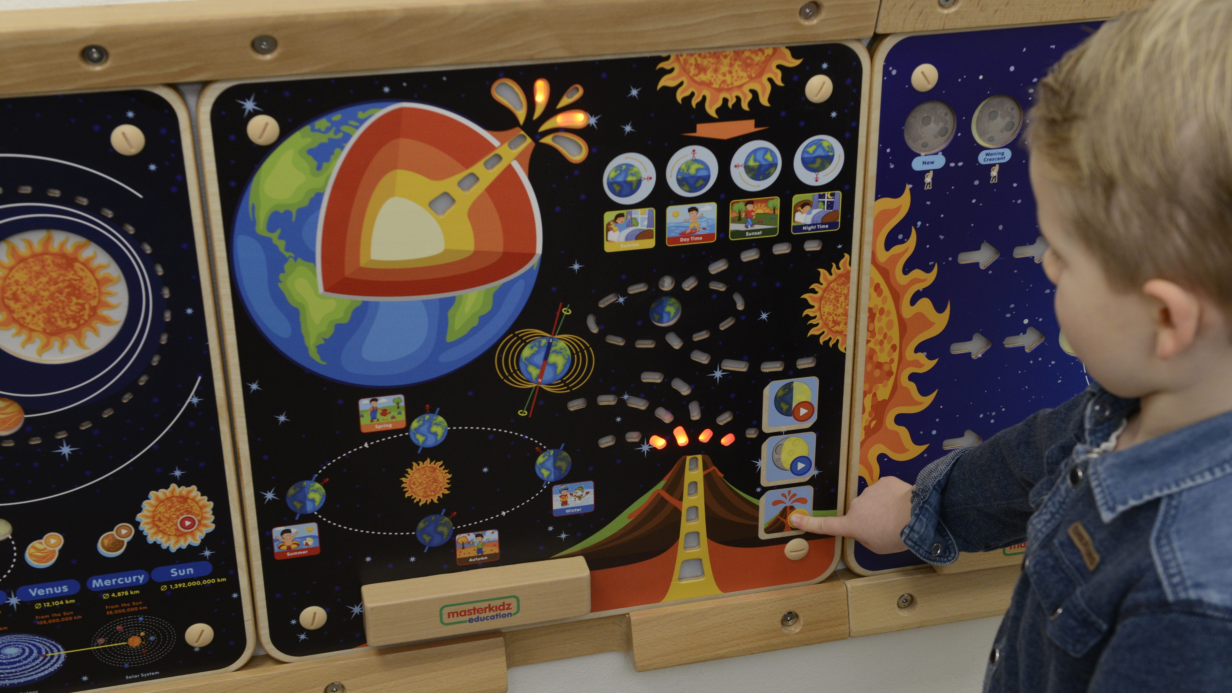 Tablica edukacyjna ziemia montessori