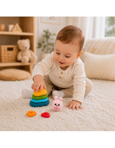 WOOPIE Sinnesturm Häschen | Steckspiel für Babys