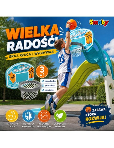 SMOBY krepšys krepšiniui – idealus vaikams ir jaunimui