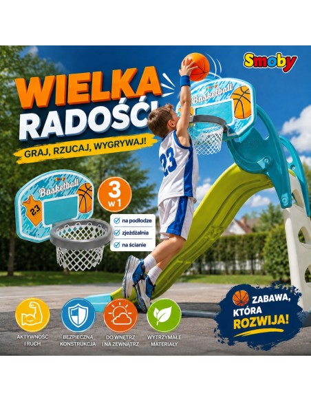 SMOBY krepšys krepšiniui – idealus vaikams ir jaunimui