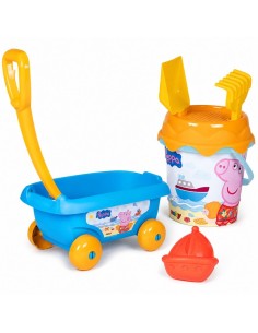 SMOBY Einkaufswagen mit Eimer und Sandzubehör Peppa Pig