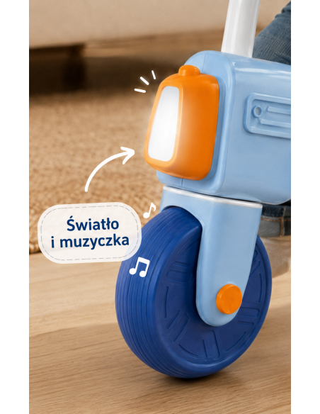 WOOPIE Laufrad-Rutscher interaktiv Licht & Sound