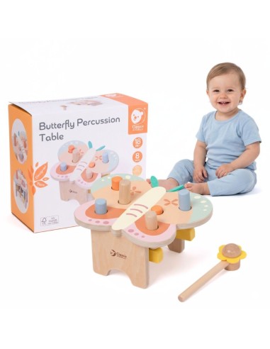 CLASSIC WORLD Montessori Pastel Butterfly Hammer