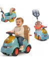 FEBER Lauflernwagen Schiebewagen Wippe 5-in-1 CASUAL PUSH N'GO – Multifunktionales Spielzeug