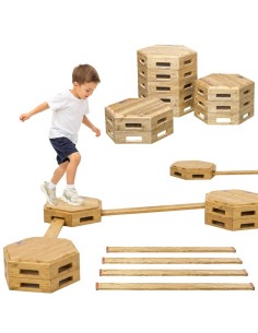Holz-Balancierstrecke XXL CLASSIC WORLD – Motorikstrecke