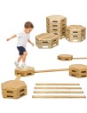 Holz-Balancierstrecke XXL CLASSIC WORLD – Motorikstrecke