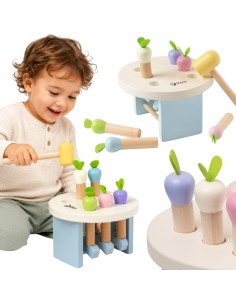 Holzspielzeug „Klopfe die Karotte“ mit dem Hammer CLASSIC WORLD