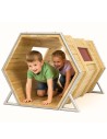 CLASSIC WORLD EDU Holz-Spielplatz Basis XXL mit Tunneln