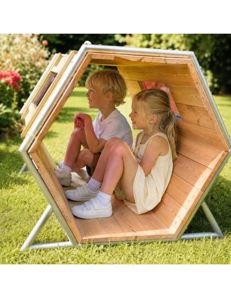 CLASSIC WORLD EDU Spielplatzgestell aus Holz XXL mit Tunneln
