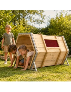 CLASSIC WORLD EDU medinis žaidimų aikštelės pagrindas XXL su tuneliu 2