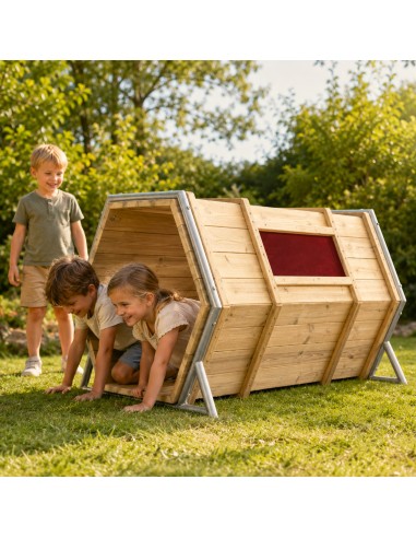 CLASSIC WORLD EDU Spielplatzgestell aus Holz XXL mit Tunneln