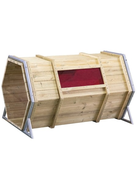 CLASSIC WORLD EDU Spielplatzgestell aus Holz XXL mit Tunneln