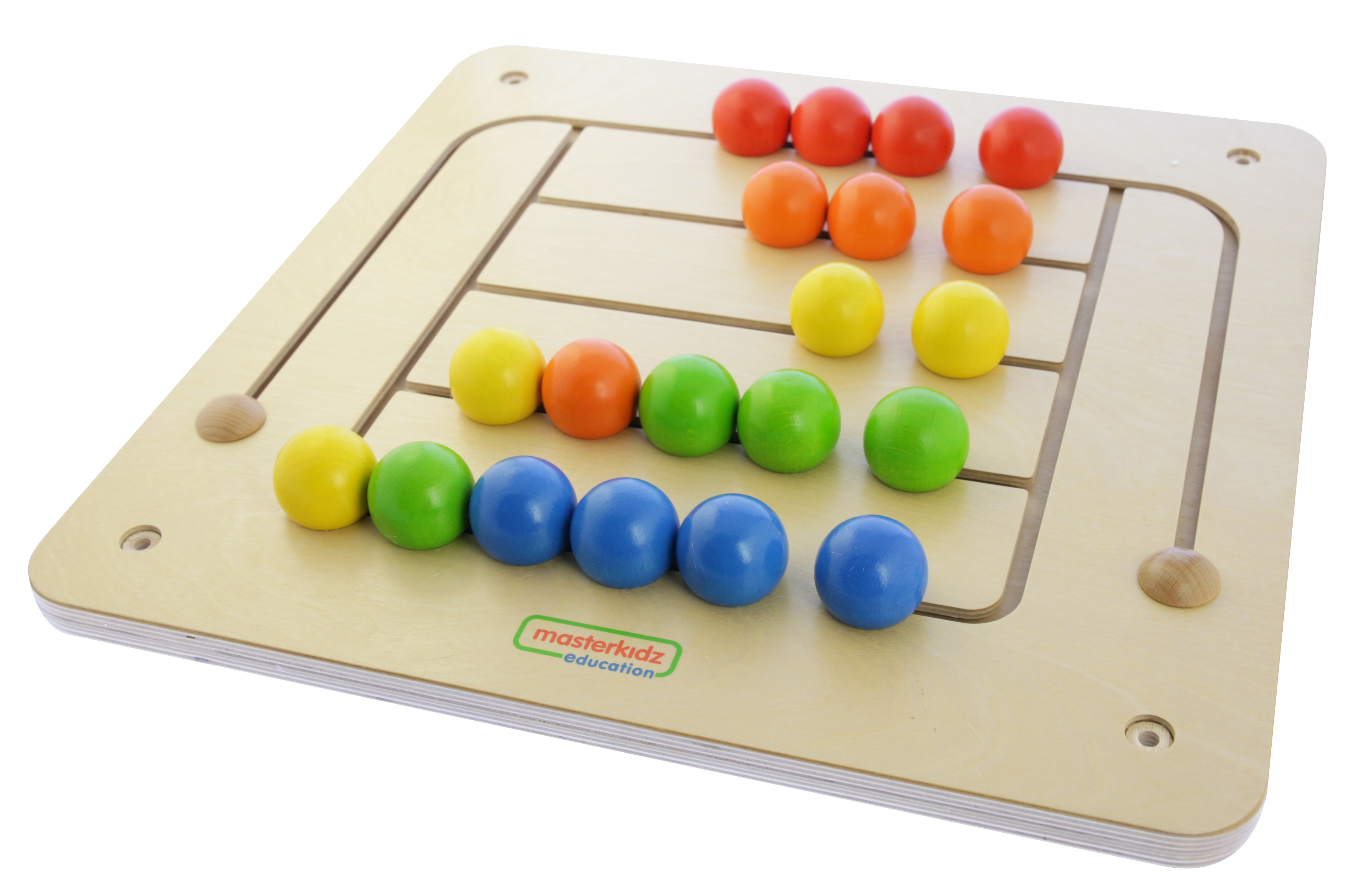Tablica ścienna edukacyjna labirynt koraliki montessori